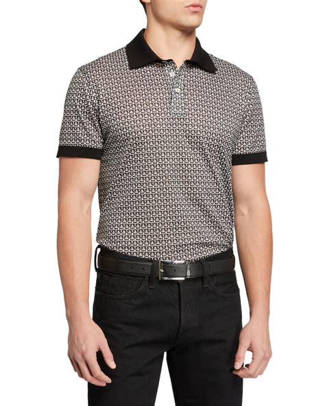 salvatore ferragamo men's polo shirt
